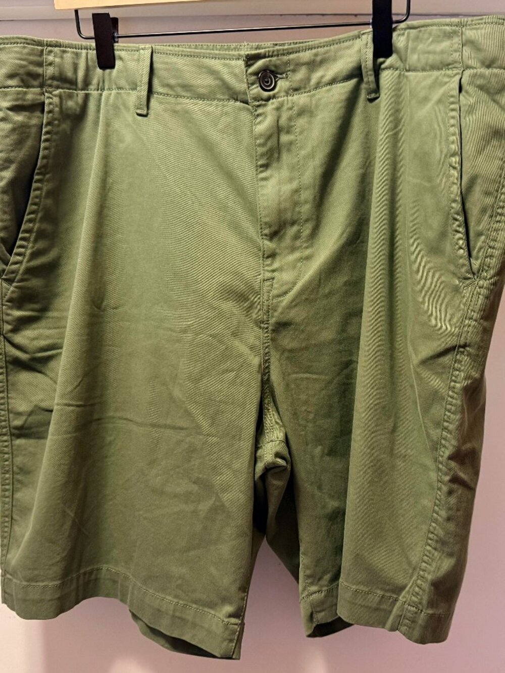 Lucky Brand Men's Stretch Twill Chino Shorts, Olive Green, Size 42